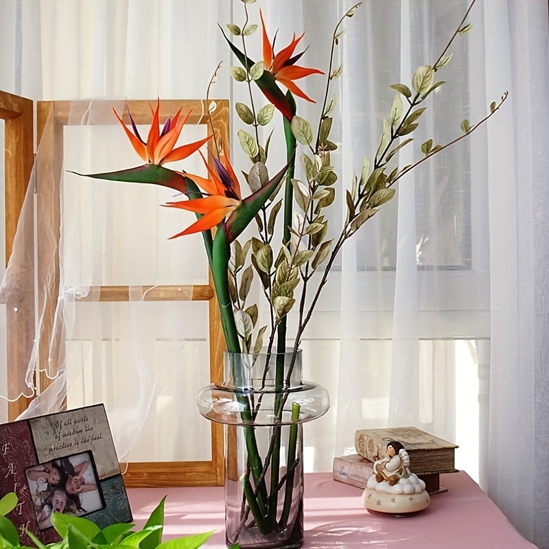 3 pçs flores artificiais do pá - Bird Paradise Strelitzia avaliação e preço