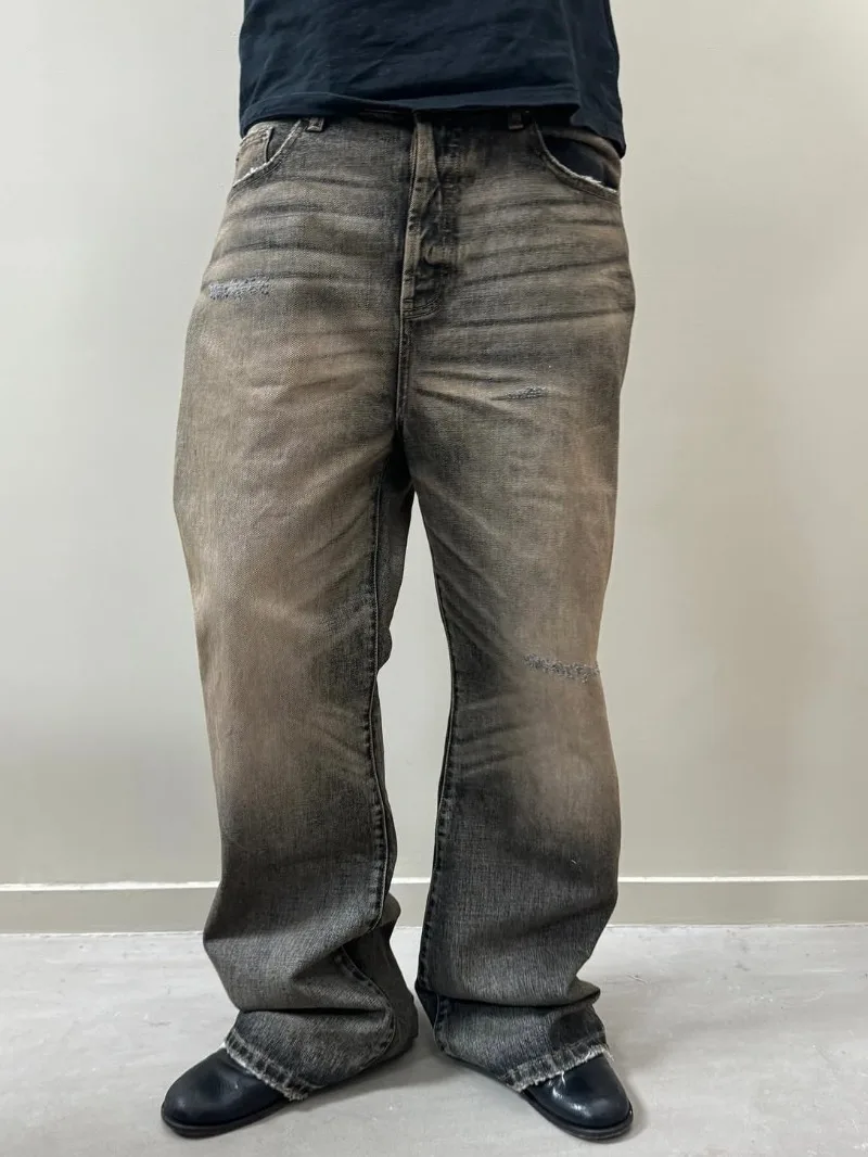 Jeans baggy bootcut desbotados - Aglaonema Red avaliação e preço