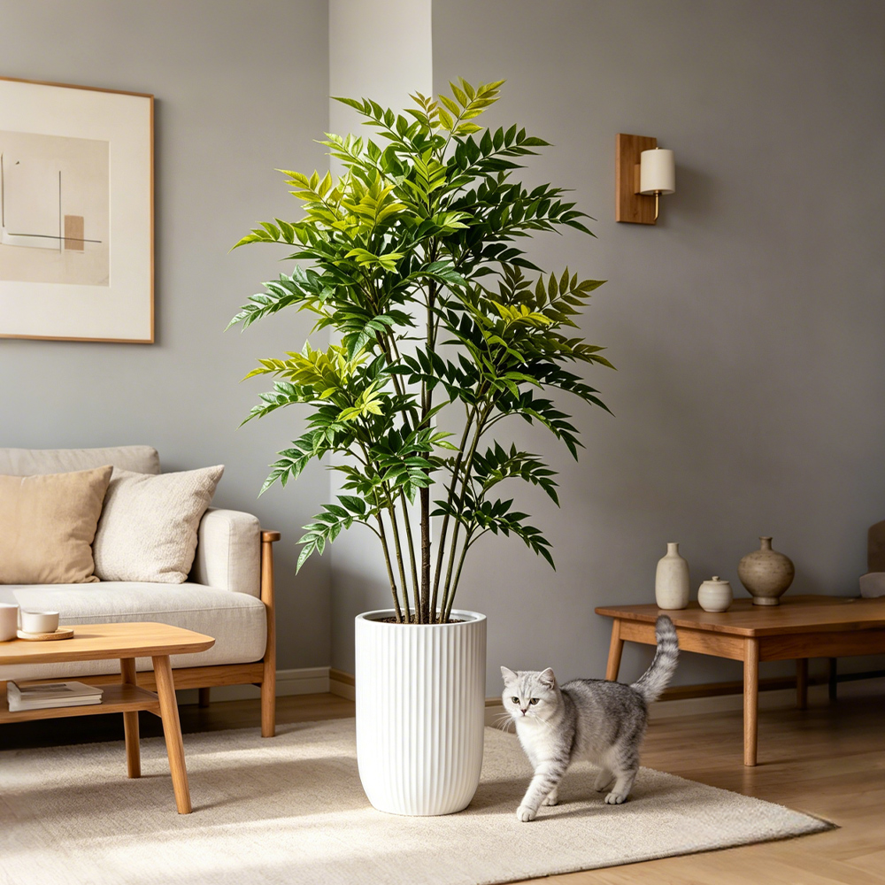 Plantas Artificiais Nandina de - Ficus Lyrata Tree avaliação e preço